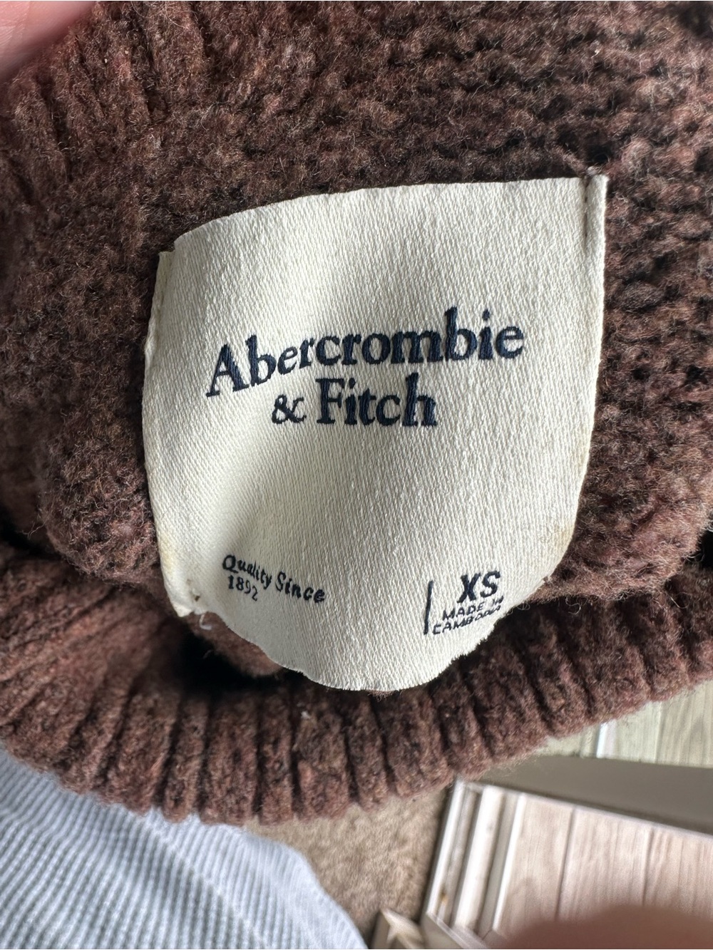 Abercrombie & Fitch Chocolate Brown Turtleneck Sweater - Picture 3 of 3